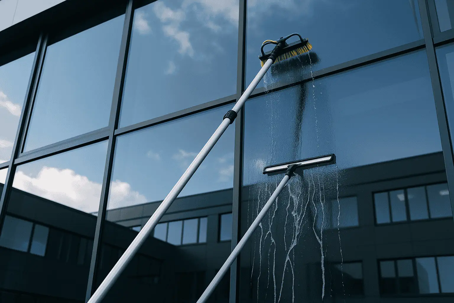 PURAQLEEN Glasreinigung ohne Chemie f&uuml;r Fensterfronten und Glasfassaden in K&ouml;ln, Bonn und dem Rhein-Sieg-Kreis